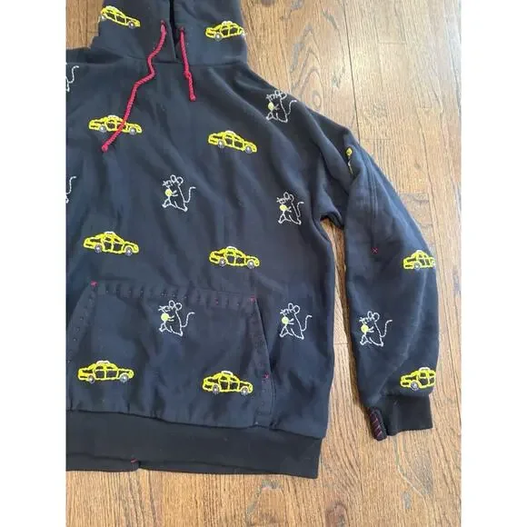 ONE432 HOODIE 33 Rat Race Hand Stich Handmade Streetwear Size Large 1908 - Picture 5 of 13